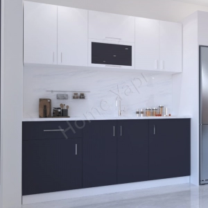 Mutfak Dolabı 200 Cm Makinasız Antrasit resim2