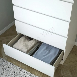 Şifonyer Komodin 3 Çekmeceli Aynalı resim 2