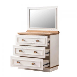 Şifonyer Komodin 3 Çekmeceli Aynalı resim 3