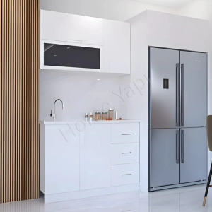 Mutfak Dolabı 120 Cm Hazır Beyaz Tezgah Dahil resim2