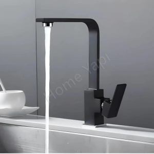 Mutfak Bataryası Eviye Çeviksu Karemix Siyah resim1