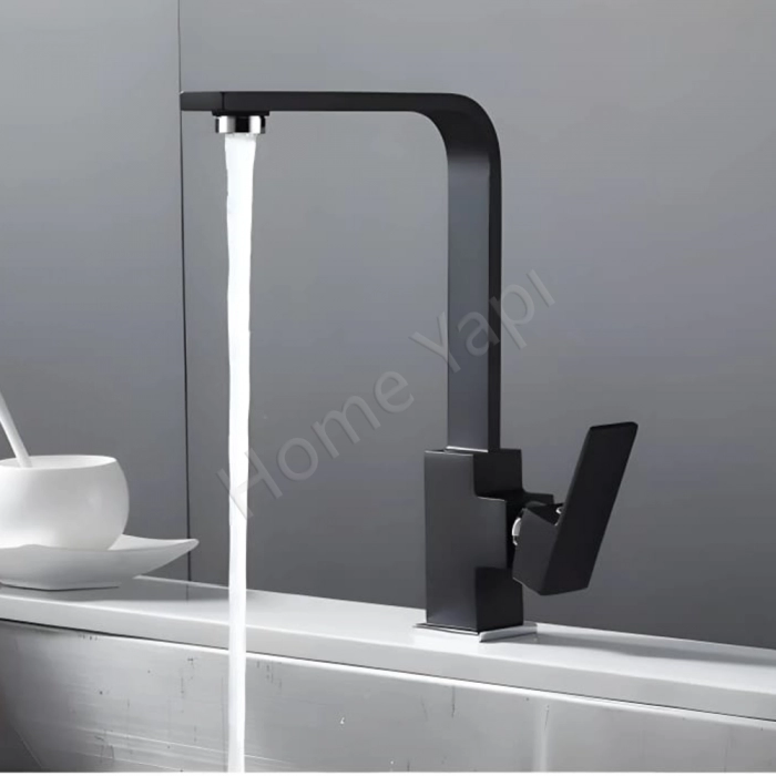 Mutfak Bataryası Eviye Çeviksu Karemix Siyah