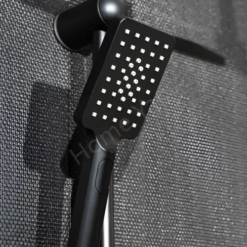 Mafsallı Duş Seti Siyah Çeviksu