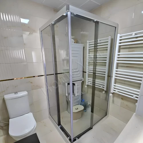 Duşakabin 6 Mm Tamperli Gümüş 100×100 Cm