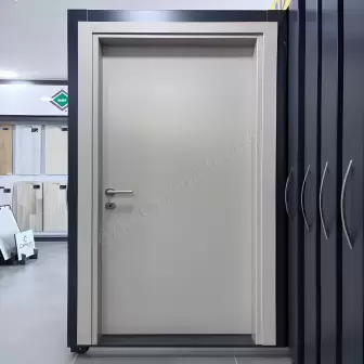 Kompozit Oda Kapısı Ado100 Krem Aksesuar Dahil resim 1