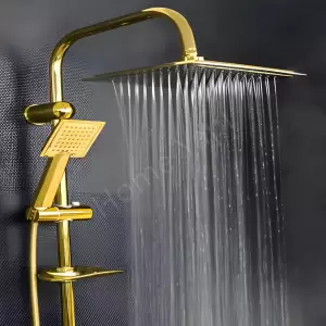 Duş Seti Uzay Premium Yağmurlama Gold resim1