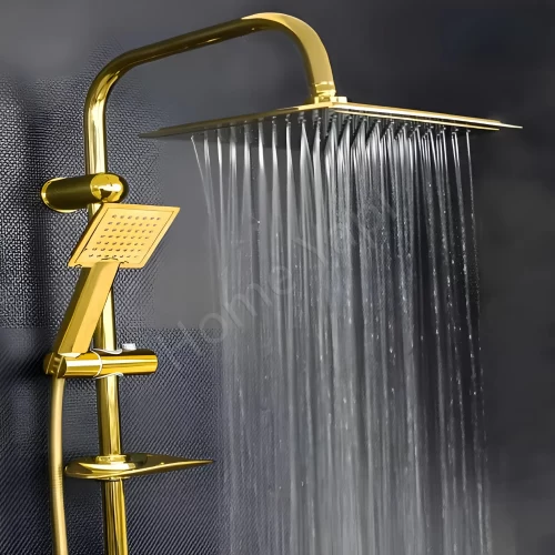 Duş Seti Uzay Premium Yağmurlama Gold