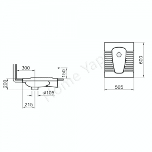 Tuvalet Taşı 50×60 Cm Güneş resim3