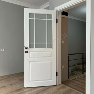 Amerikan Panel Kapı Bolu +Yarım Camlı 1 resim1