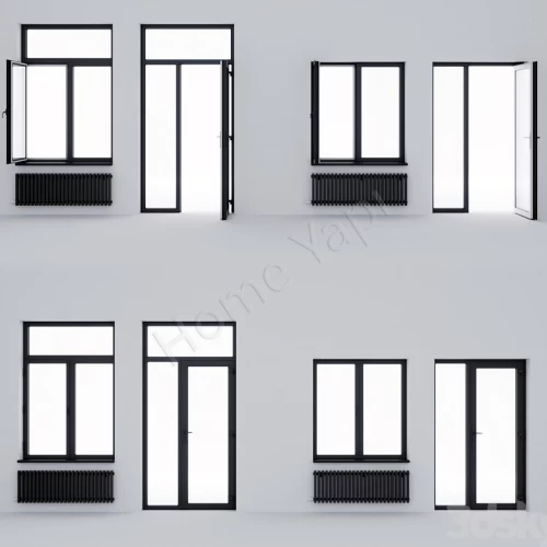 Çerçevesi Renkli Pvc Pencereler