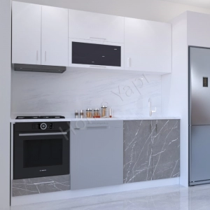Mutfak Dolabı 200 Cm Venedik Tezgah Dahildir resim1