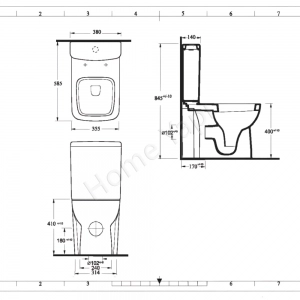 Klozet Lupa Duvara Sıfır +Iç Takım Dahil resim4