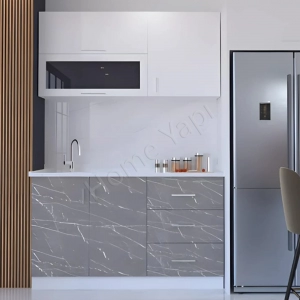 Mutfak Dolabı 150 Cm Hazır Venedik Tezgah Dahil resim1