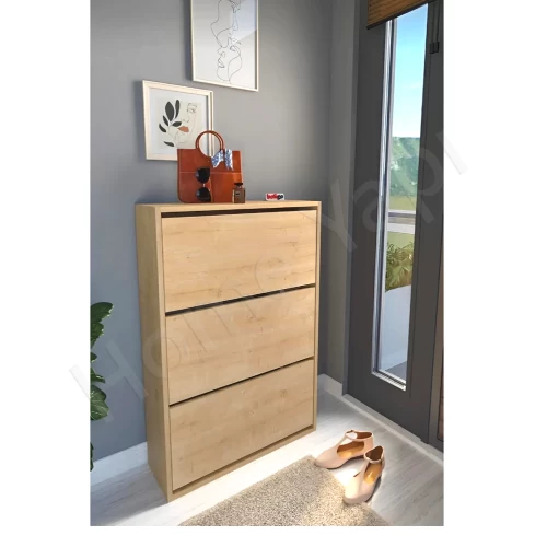 Ayakkabılık Duvara Monte 3 Kapaklı