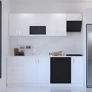 Mutfak Dolabı 230 Cm Beyaz Tezgah Dahildir resim1