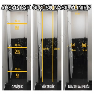 Amerikan Panel Kapı Madran Aksesuar Dahil resim3