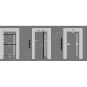 Amerikan Panel Kapı Kum Saati Camlı 1 resim3