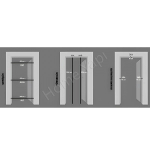 Amerikan Panel Kapı +Bolu Aksesuar Dahil resim3