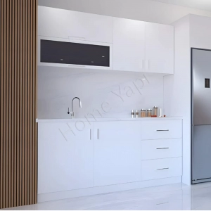 Mutfak Dolabı 180 Cm Hazır Beyaz Tezgah Dahil resim2