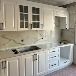 Mutfak Dolabı 250 Cm Balon Kapak Tezgah Dahil resim1