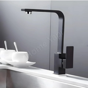 Mutfak Bataryası Eviye Çeviksu Karemix Siyah resim2