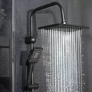 Duş Seti Uzay Premium Yağmurlama Mat Siyah resim1