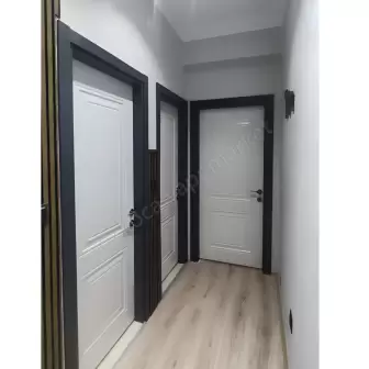 Melamin Kapı 2 Göbek Renkli Çerçeve Tam Takım resim 1