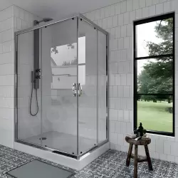 Duşakabin 6 Mm Tamperli Gümüş 90 90 resim1