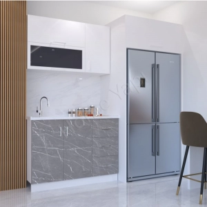 Mutfak Dolabı 120 Cm Hazır Venedik Tezgah Dahil resim2