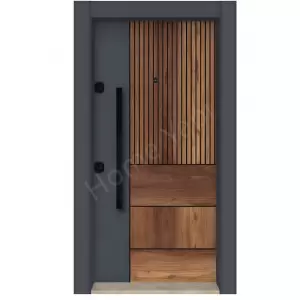 Çelik Kapı Antrasit Saruhan 414 resim1