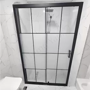 Duşakabin 6 Mm Tamperli 130 Cm Düz Antrasit Kumlu resim1