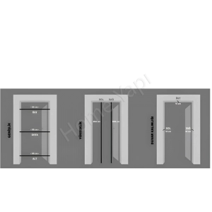 Melamin Kapı Sitare +Camlı Aksesuar Dahil resim3