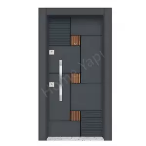 Çelik Kapı Antrasit Saruhan 416 resim1