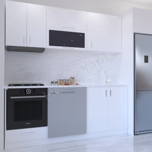 Mutfak Dolabı 200 Cm Beyaz Tezgah Dahildir resim2