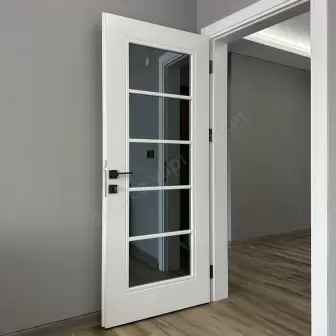 Melamin Kapı Tam Camlı Çıtalı Aksesuar Dahil resim 1