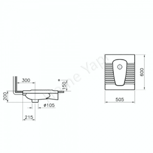 Tuvalet Taşı 50×60 Cm Çevre Yıkamalı resim3