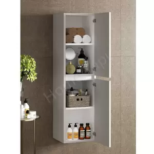 Banyo Boy Dolabı Beyaz Kulpsuz 35 Cm Full Mdf resim2