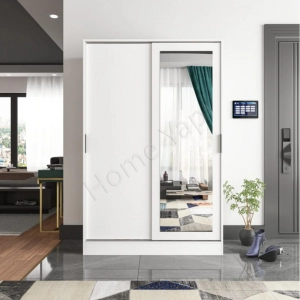 Sürgü Kapak Aynalı Vestiyer Portmanto Gardrop resim 2