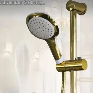 Mafsallı Duş Seti Gold Çeviksu resim1