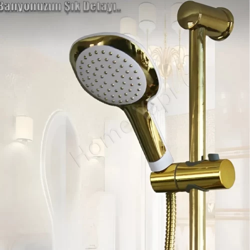 Mafsallı Duş Seti Gold Çeviksu