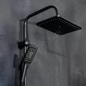 Duş Seti Uzay Premium Yağmurlama Mat Siyah resim2