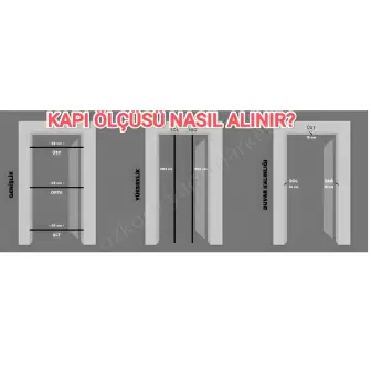 Amerikan Panel Kapı Tam Camlı Akseusar Dahill resim 3