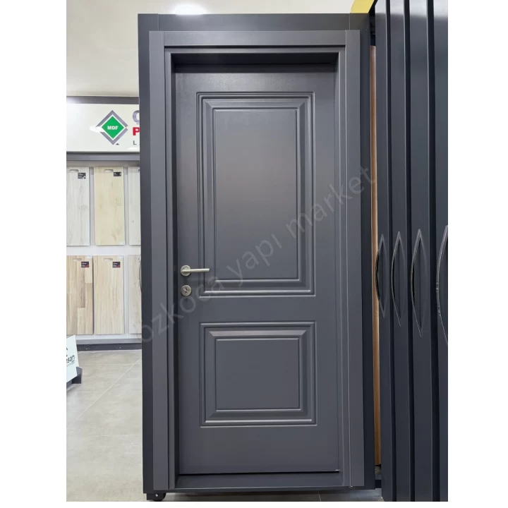 Kompozit Oda Kapısı Ado250 Antrasit Aksesuar Dahil