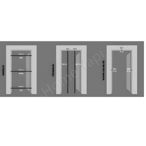 Amerikan Panel Kapı Efes + Aksesuar Dahil 1 resim3