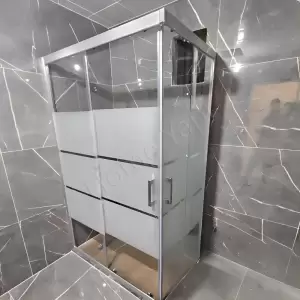 Duşakabin 6 Mm Tamperli Buzlu Cam 90×90 resim1