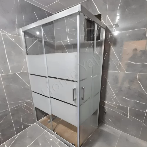 Duşakabin 6 Mm Tamperli Buzlu Cam 90×90