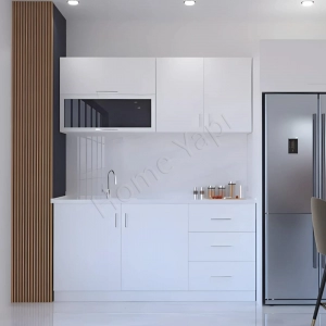 Mutfak Dolabı 180 Cm Hazır Beyaz Tezgah Dahil resim1