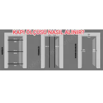 Amerikan Panel Kapı Krem Aksesuar Dahil resim 3